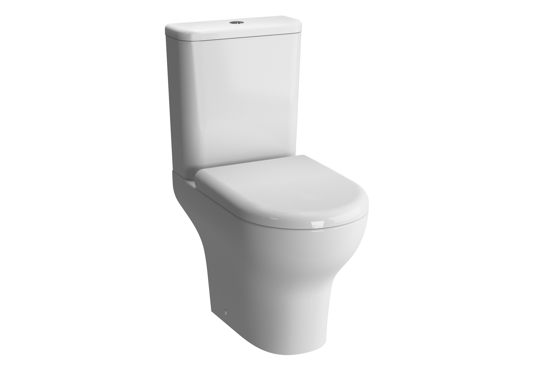 Pack WC sur pied blanc caréné NF, charnières en acier inox, sortie vario, garantie 5ans - DOMAO - 9012C003-7200