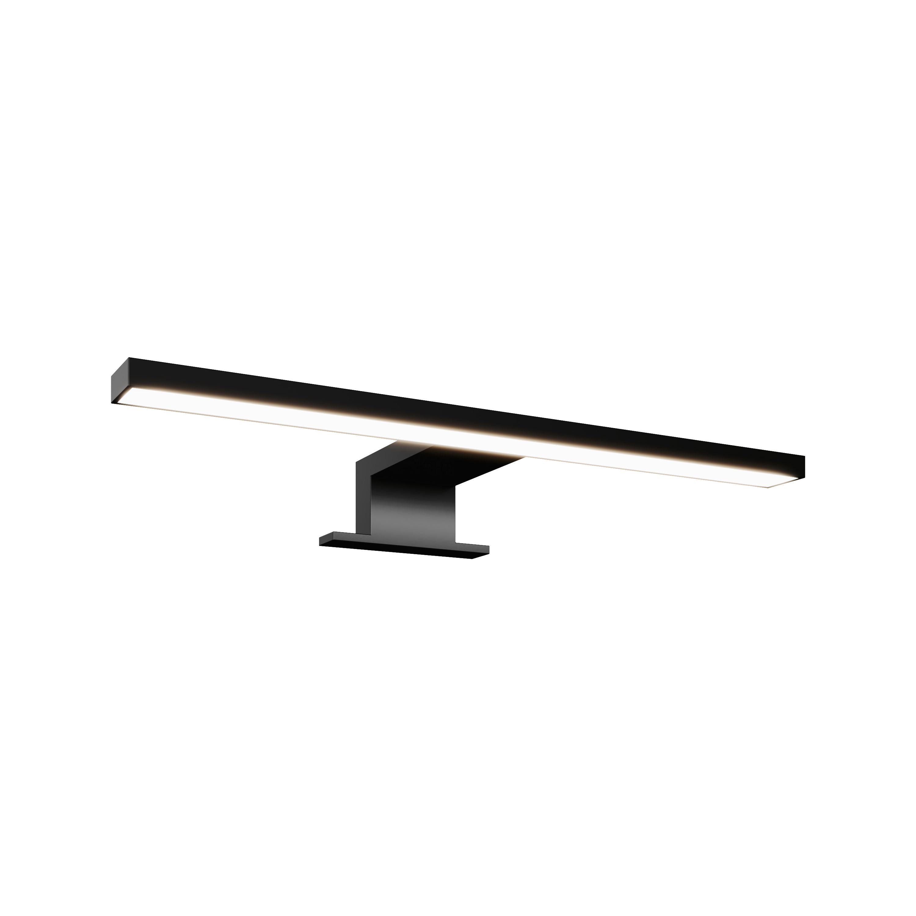 100 éclairage LED l30 CM NOIR à POSER POUR armoire DE toilette DOMAO - 1101571