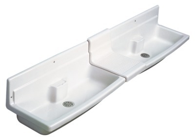 Lavabo collectif "Thoiry" 90 x 39,5 cm Contour 21 blanc PORCHER - P312001