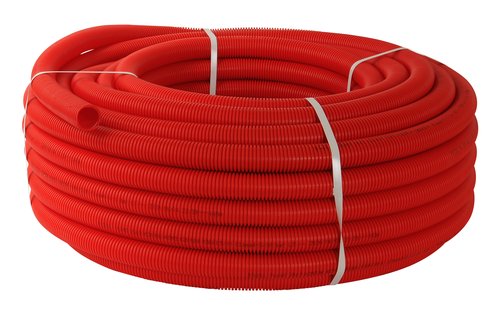 Rouleau 50m tube gaine rouge Ø 26 fluxo - NICOLL - FLEM50FR26