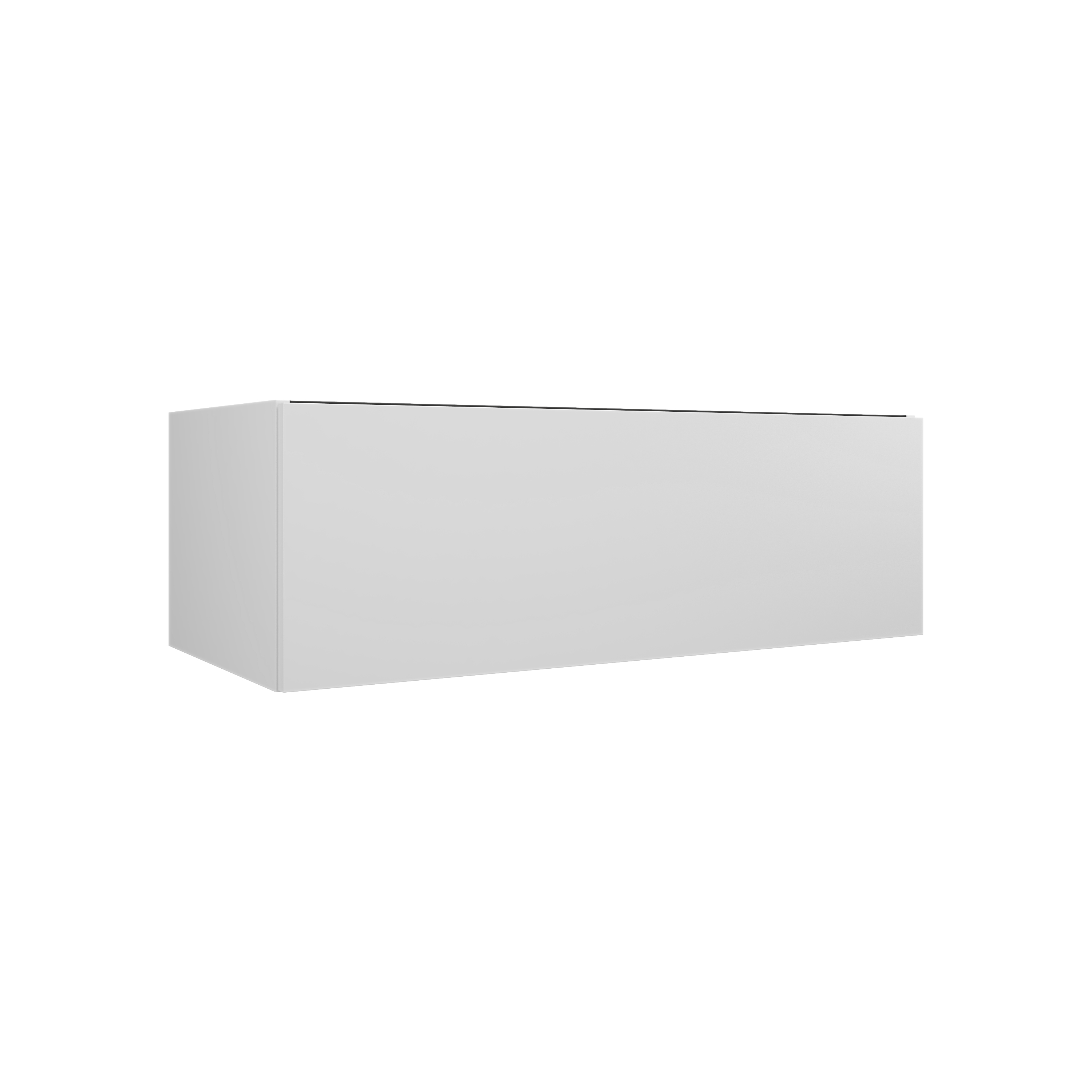 MSV 1T 98 cm blanc mat mélaminé pour poignée profile DOM169 - DOMAO