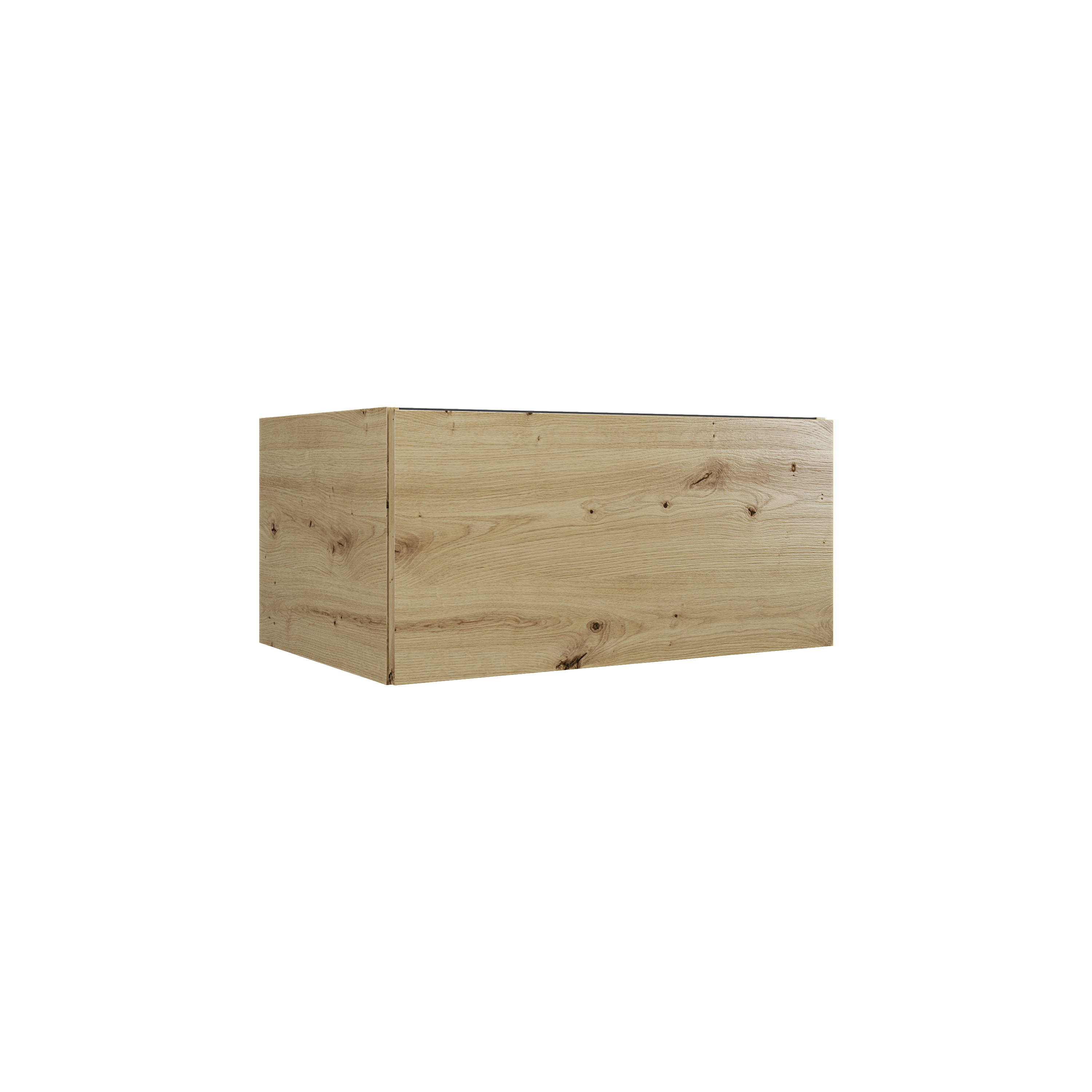 MSV 1T 68 cm chêne décor doré mélaminé pour poignée profile DOM160 - DOMAO