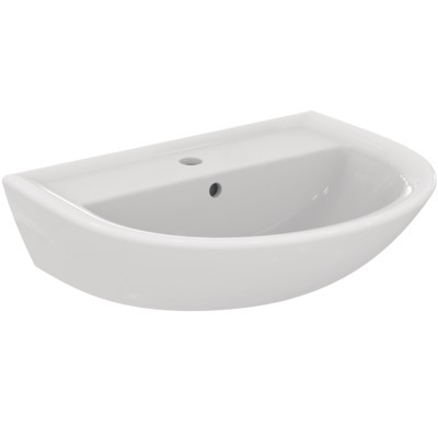 Lavabo 60 x 47 cm NF ULYSSE blanc, avec trop-plein PORCHER - P125601