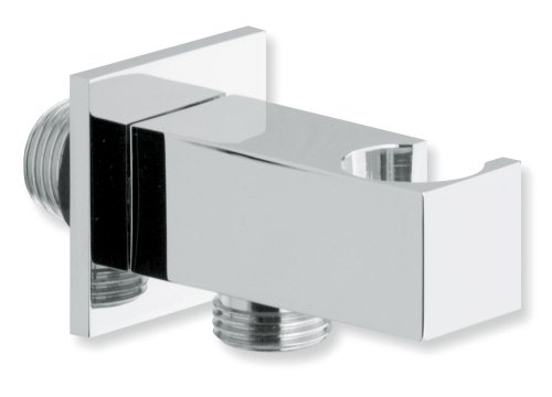 applique prise d'eau carrée laiton chrome 1/2" SPHERA - QD64051