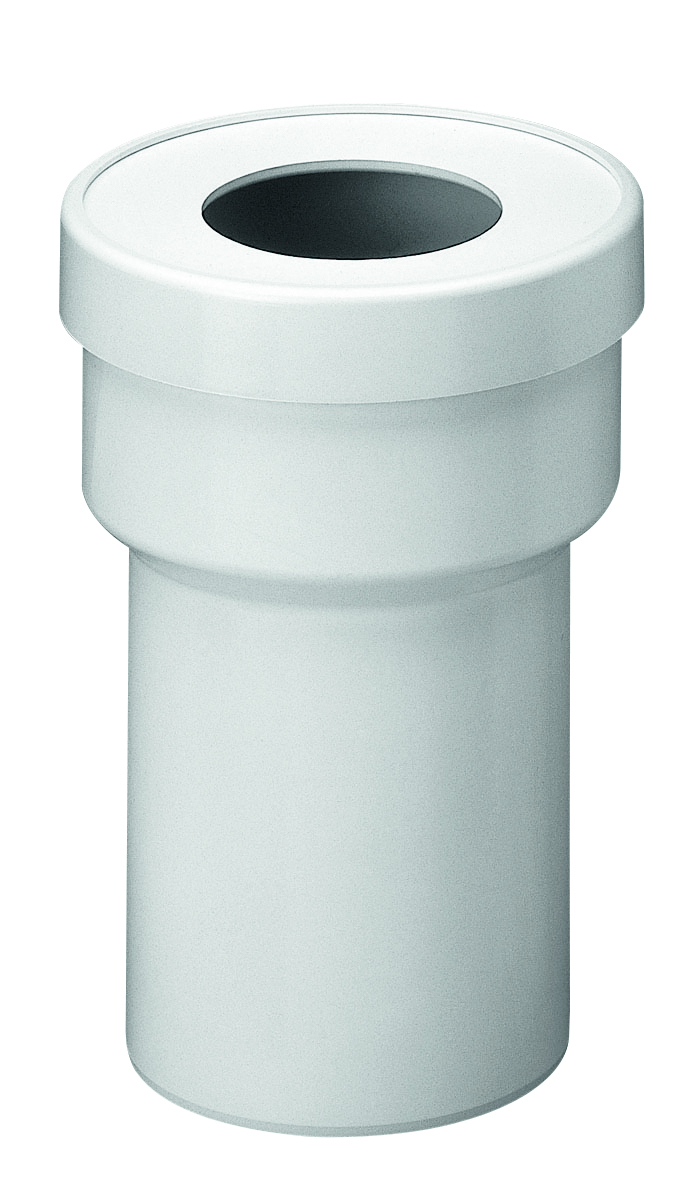 Manchon court M100C PVC blanc - Ø 100 Mâle - SIAMP - 92301007