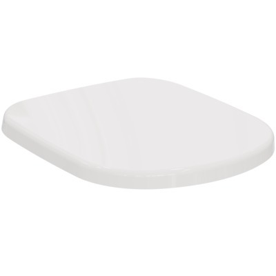Abattant standard recouvrant court KHEOPS blanc avec charnières inox PORCHER - T679801