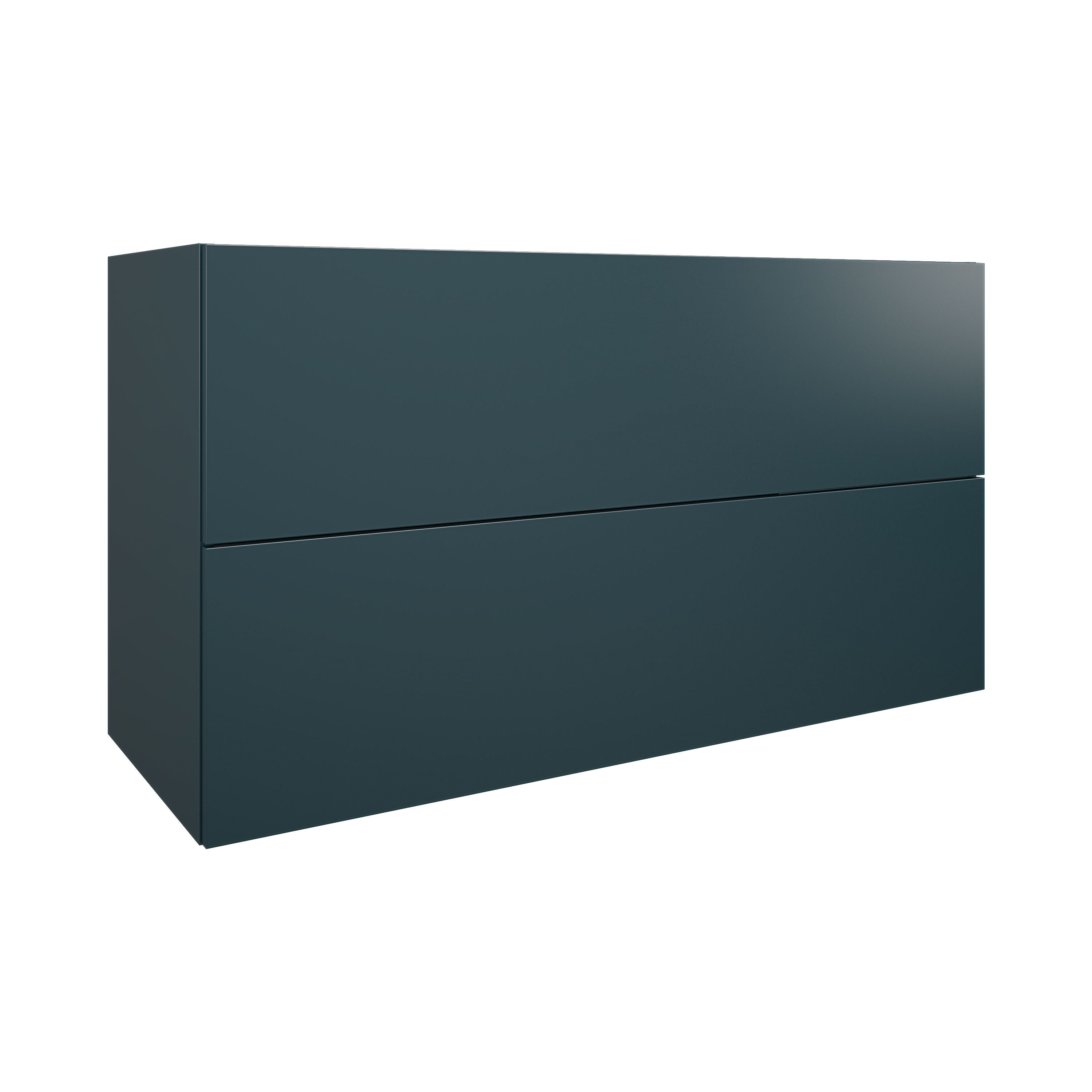 200 MSV BLEU canard l118 h64p45 2 tiroirs melamine POUR simple vasque DOMAO - 1102697