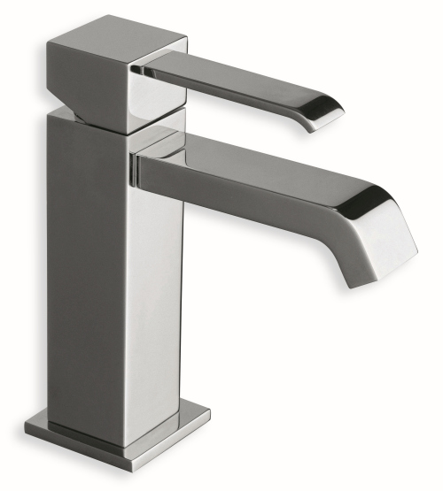 lavabo quadri mitigeur sans vidage chrome CRISTINA - QM22051