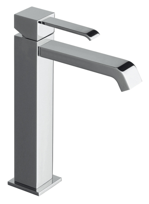 lavabo quadri mi-haut chrome avec vidage Up Down CRISTINA - QM22751