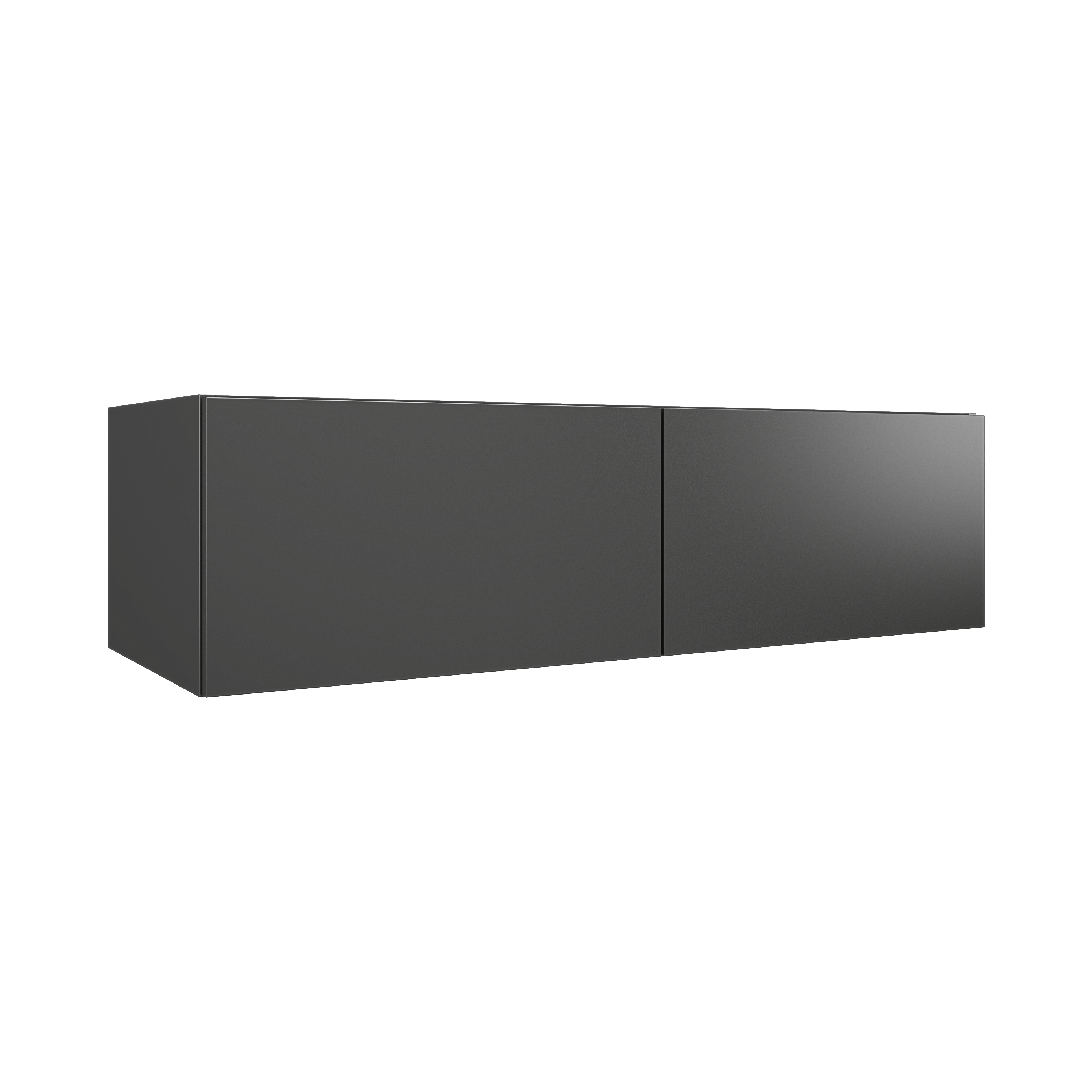 MSV 2T H32 cm 118 cm pour plan double mat mélaminé poignée profile - DOMAO - DOM178