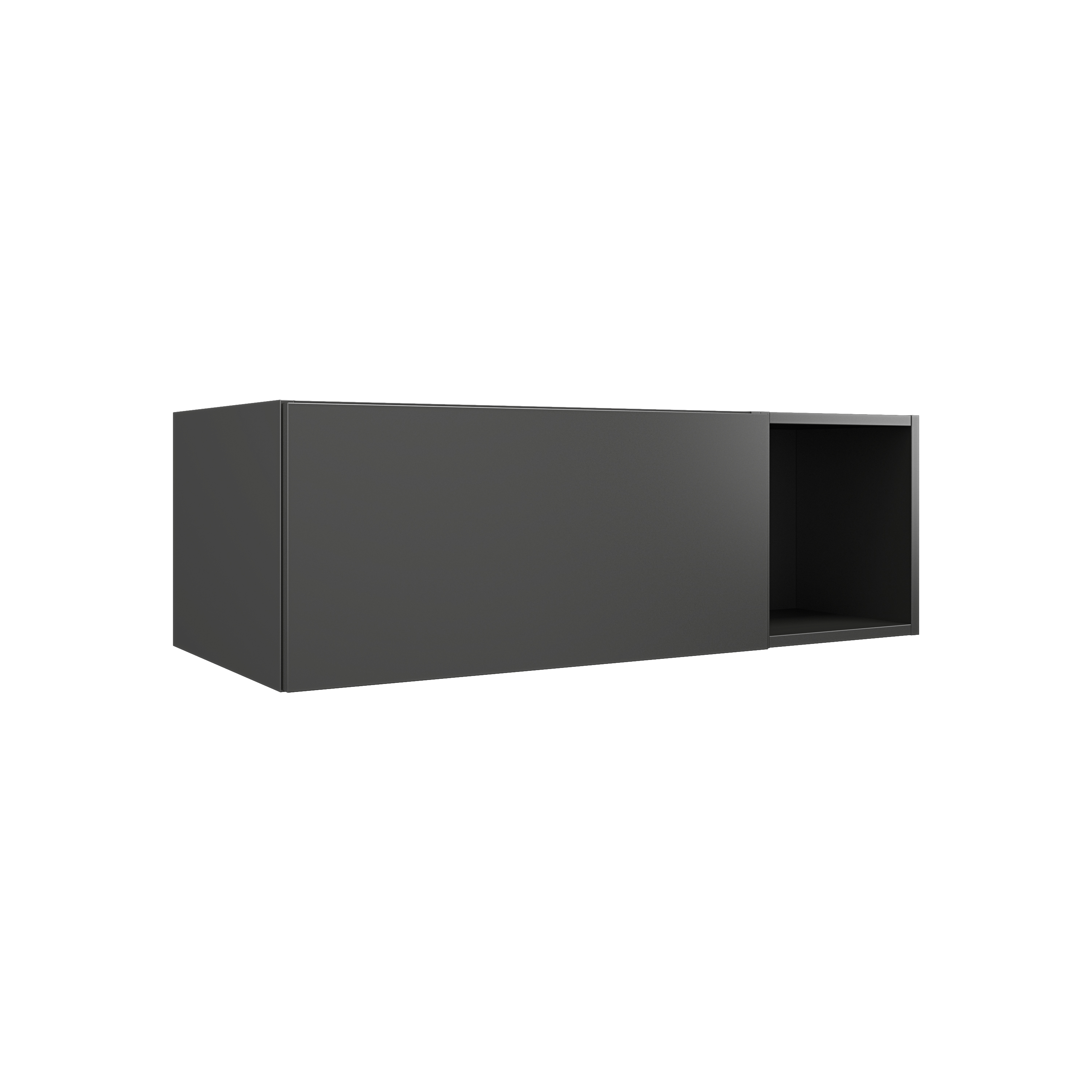 200 MSV AVEC NICHE graphite l 98 h 32 p45 1 tiroir & NICHE PLAN DOMAO - 1095833