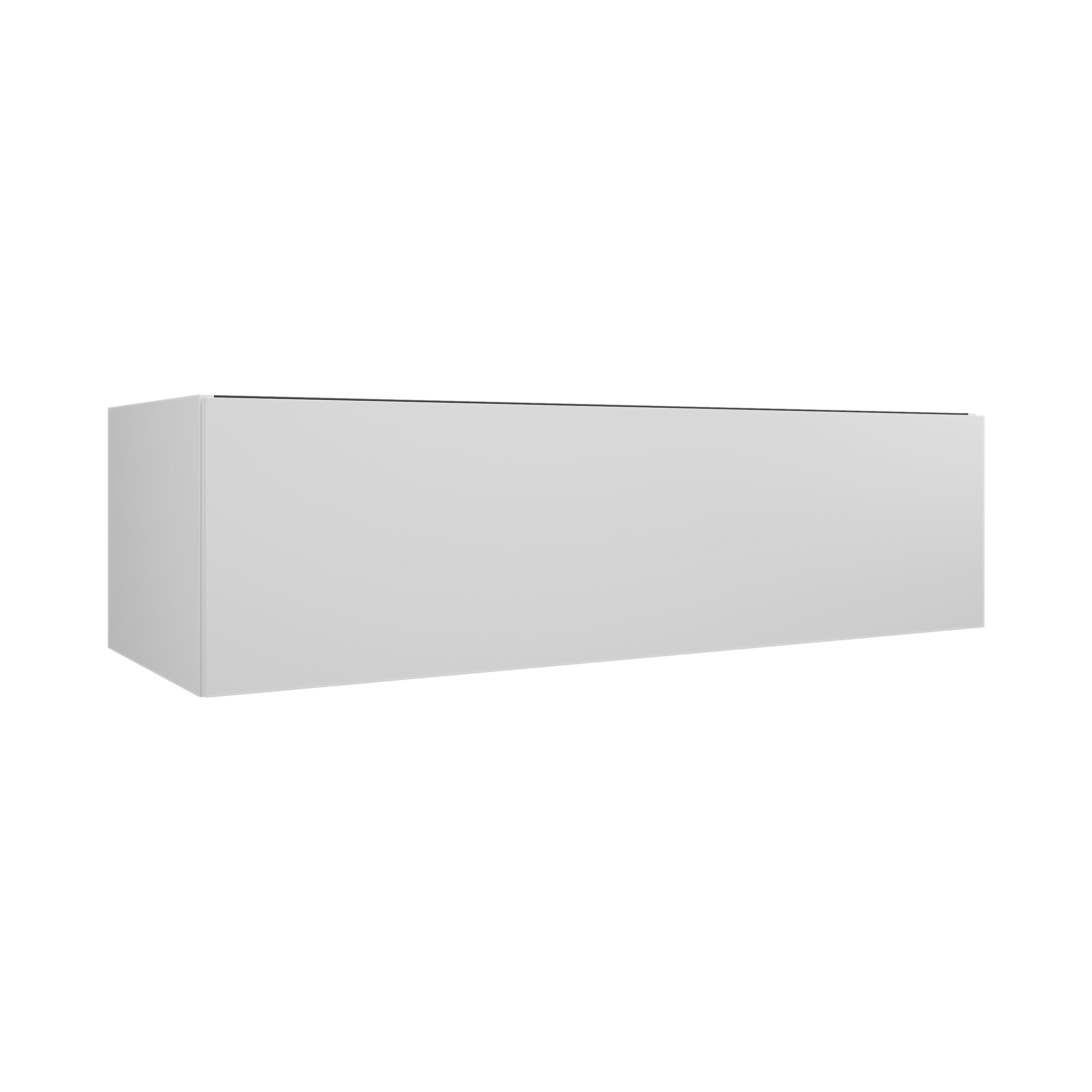 MSV 1T 118 cm blanc mat mélaminé pour poignée profile DOM173 - DOMAO