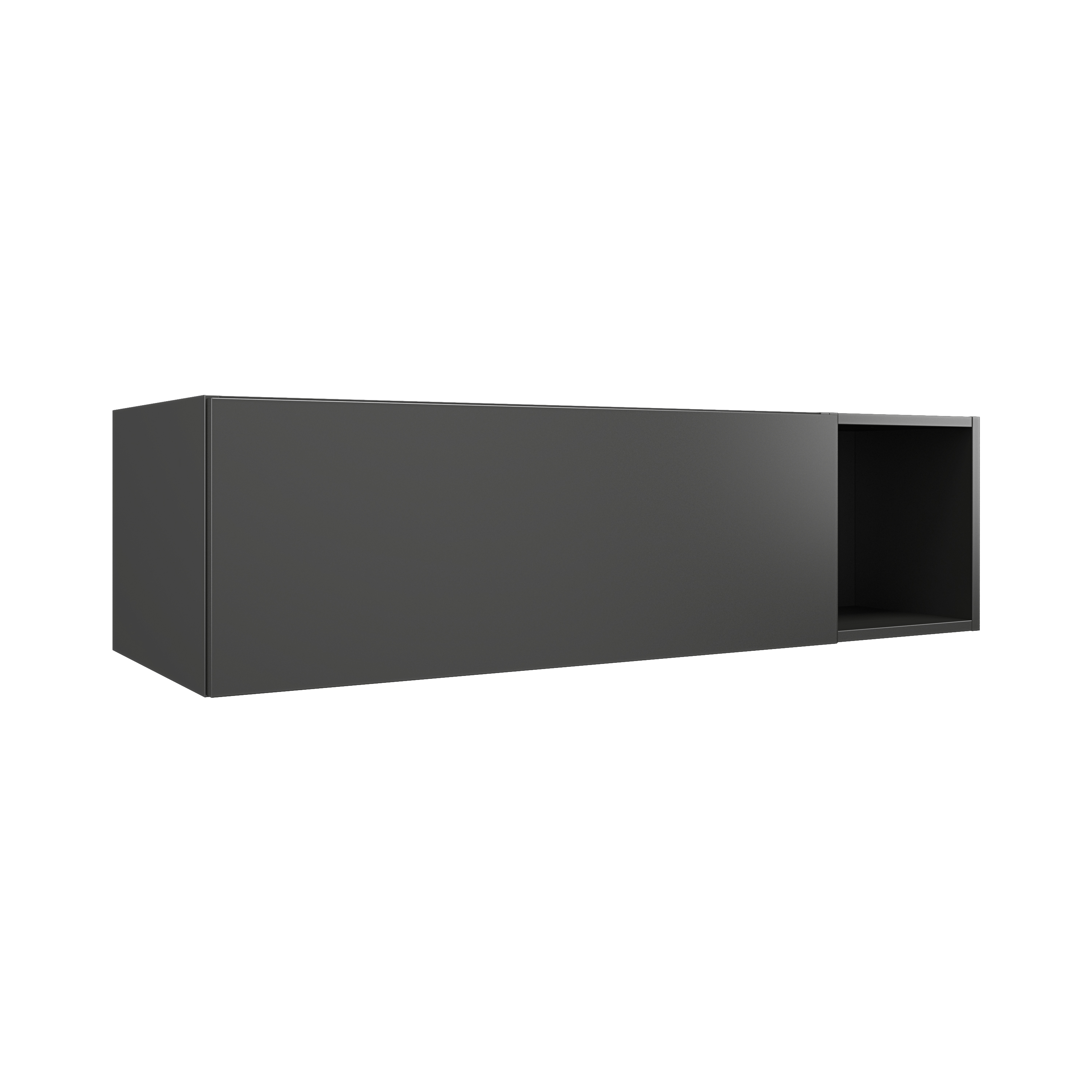 Ensemble L 118 cm MSV 1 T 88 cm + niche 30 mélaminé pour poignée profile - DOMAO - DOM355