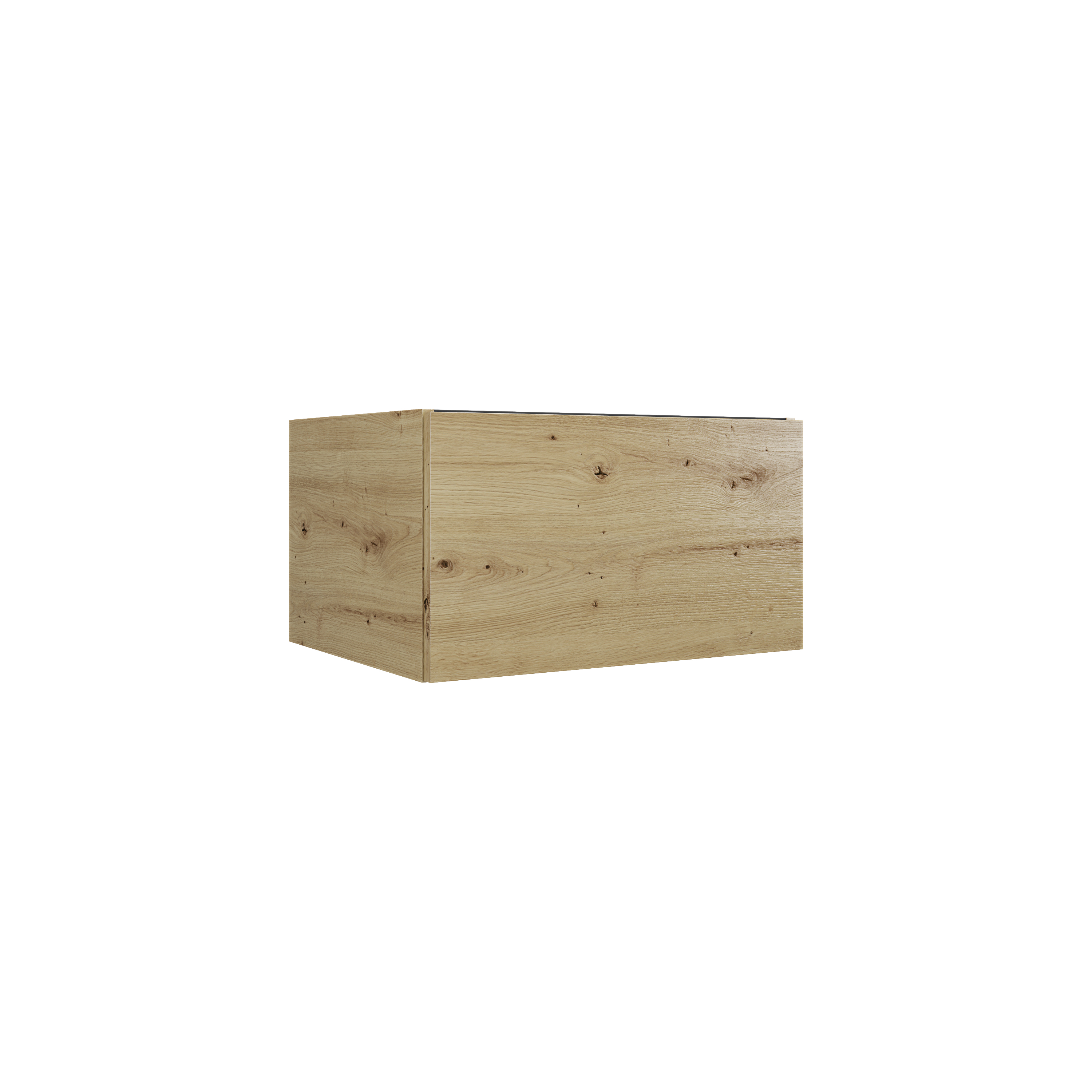 MSV 1T 58 cm chêne décor doré mélaminé pour poignée profile DOM156 - DOMAO