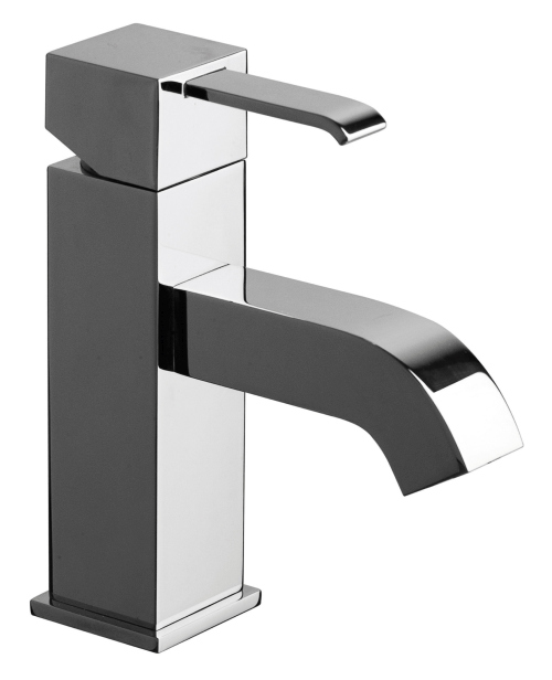 lavabo quadri large mitigeur chrome avec vidage Up Down CRISTINA - QM22351