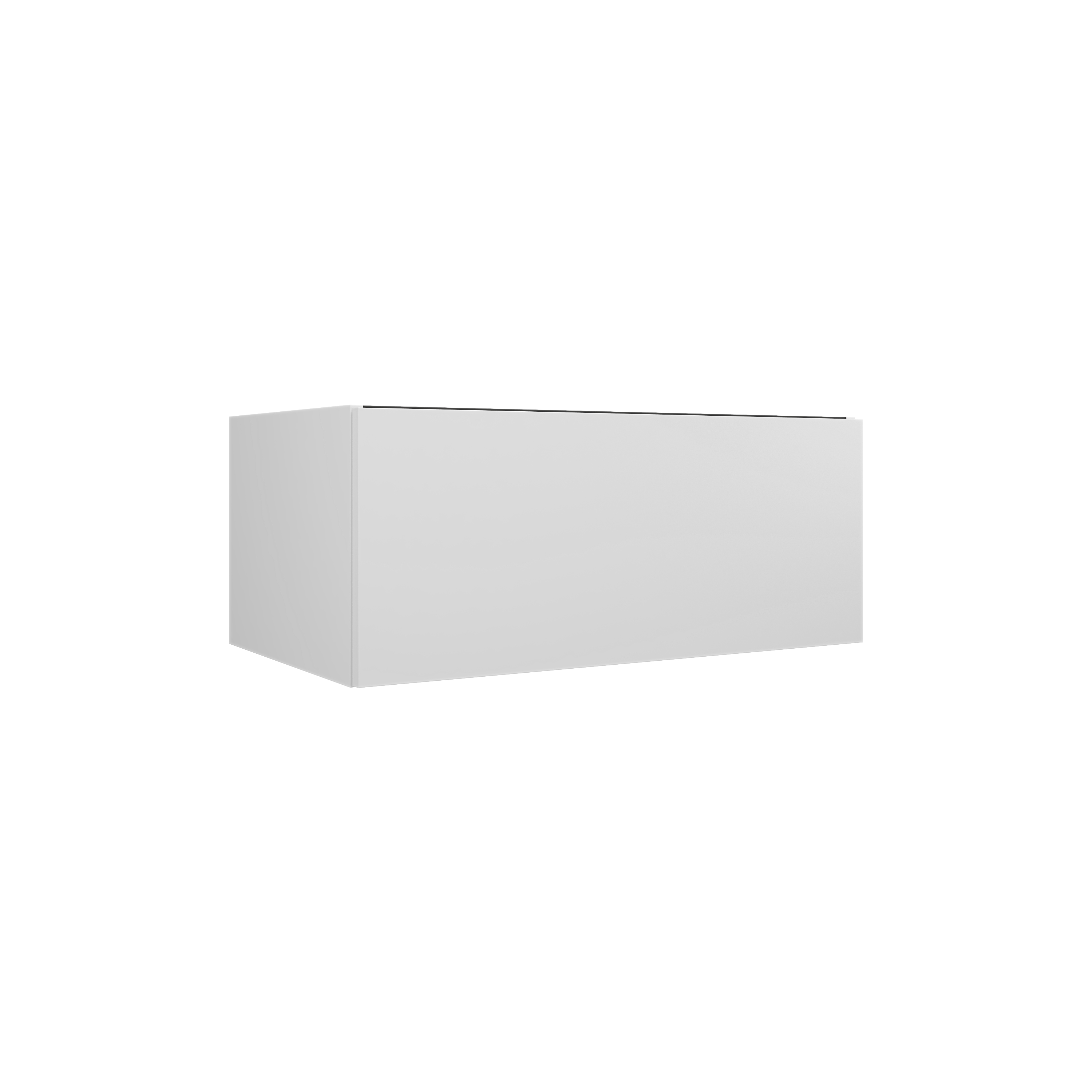 MSV 1T 78 cm blanc mat mélaminé pour poignée profile DOM161 - DOMAO