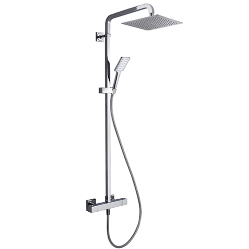 colonne de douche thermostatique quarelo 250 complete chrome CRISTINA - QD47851