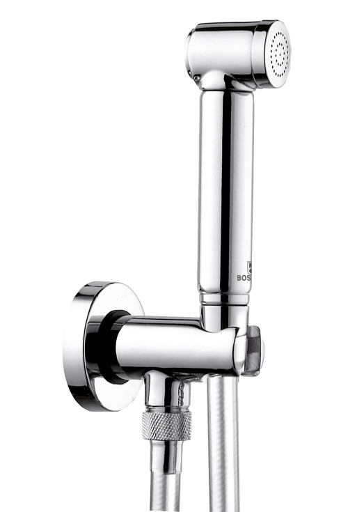 applique wc avec arrêt et douchette laiton a impulsion BOSSINI - WC69451