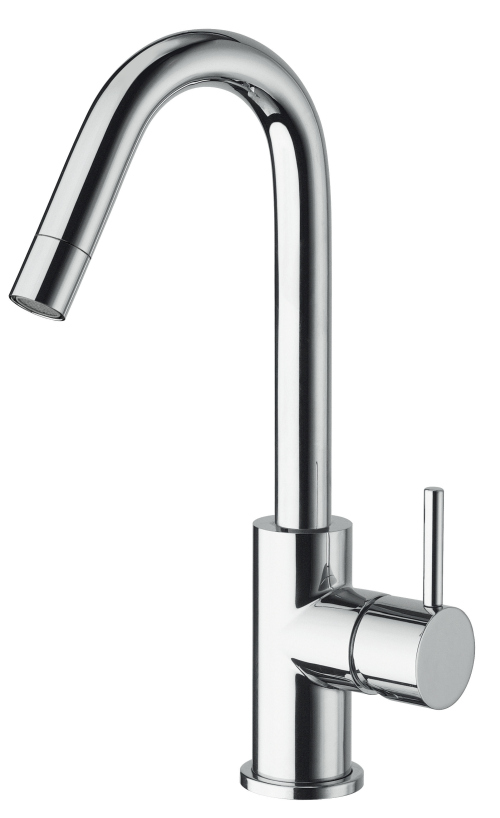 lavabo triverde mitigeur bec haut mobile chrome + vidage CRISTINA - PM22651