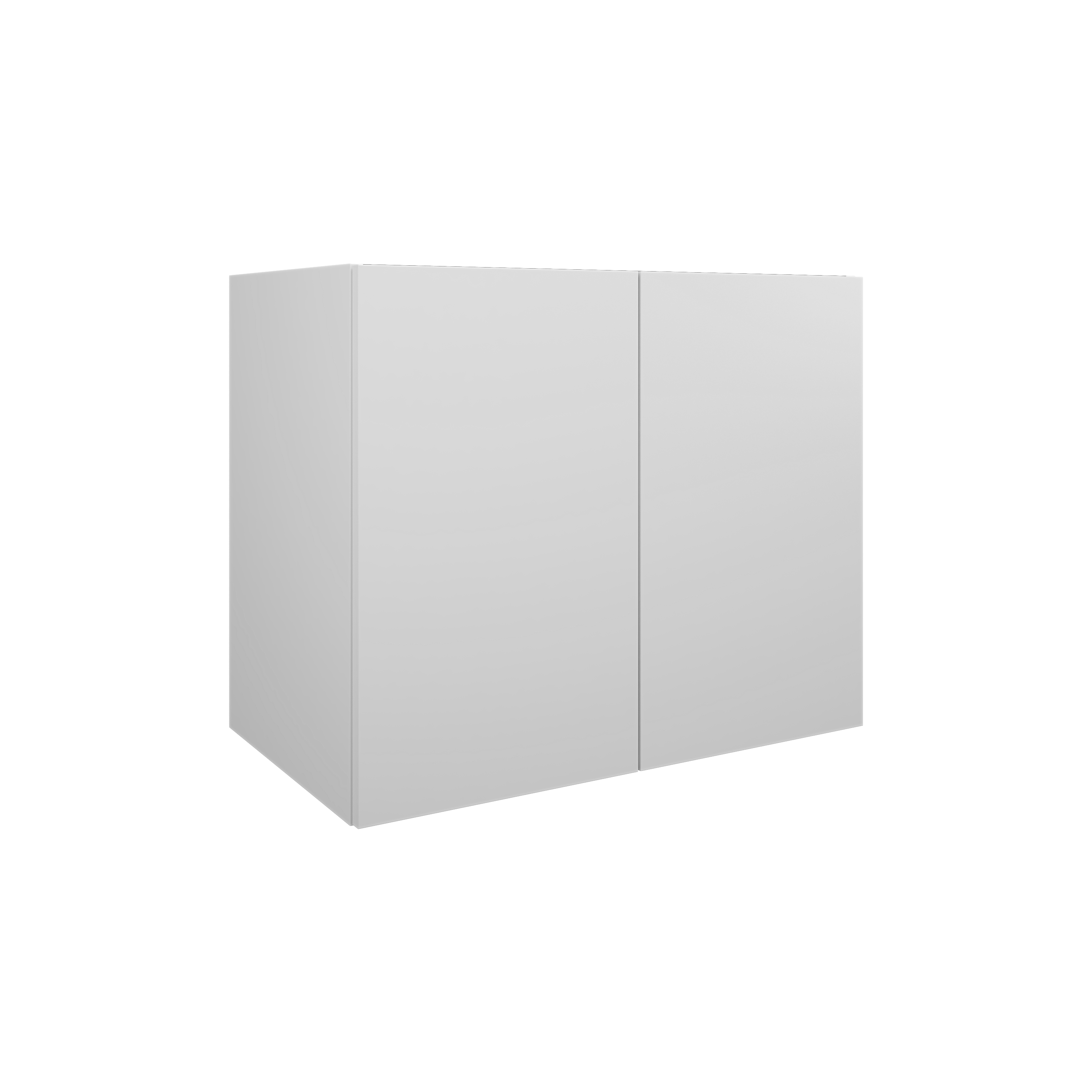 MSV 2P 78 cm blanc mat mélaminé pour poignée profile DOM129 - DOMAO