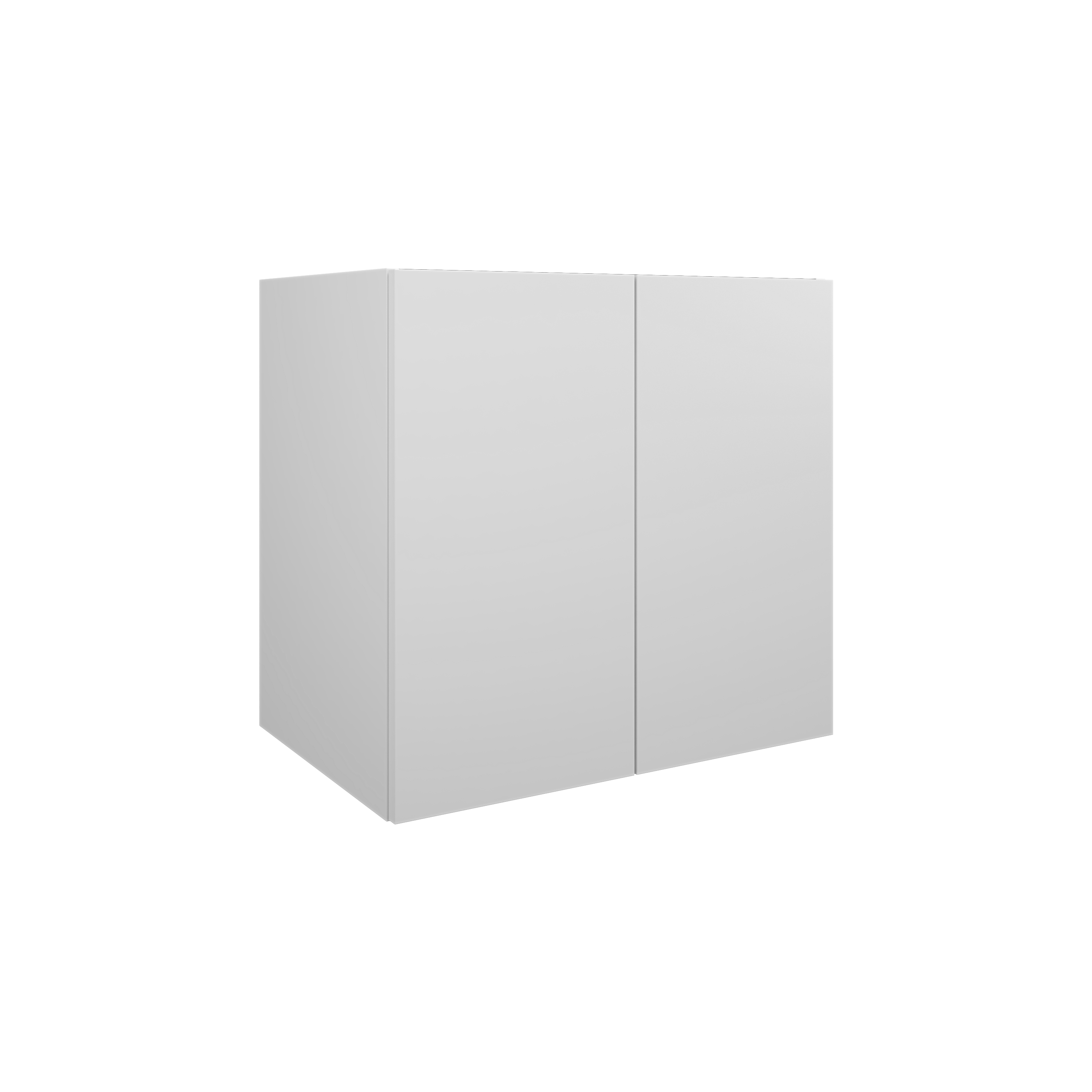 MSV 2P 68 cm blanc mat mélaminé pour poignée profile DOM125 - DOMAO