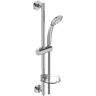 Ensemble de douche idealrain chrome barre 60 cm douchette jets - IDEAL STANDARD - B9503AA