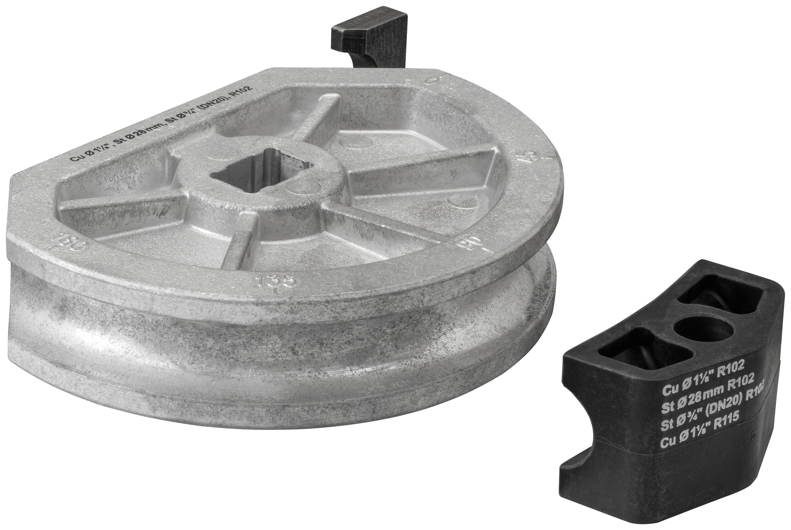 Forme de cintrage Curvo +pièce c. Ø 28, 1.1/8'' (28,6mm), 3/4'' (DN20) R102 REMS - 581260
