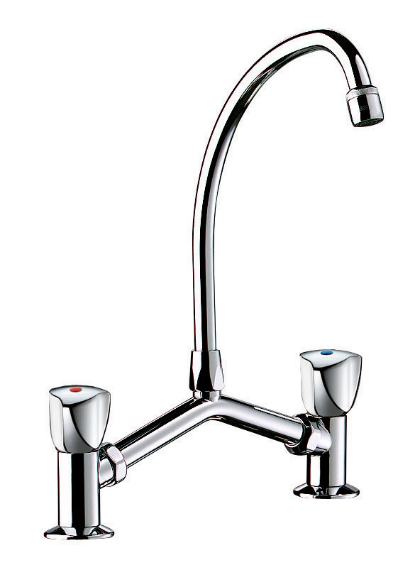 Mélangeur lavabo 2 trous M1/2" entraxe 100-240 mm DELABIE - D2558