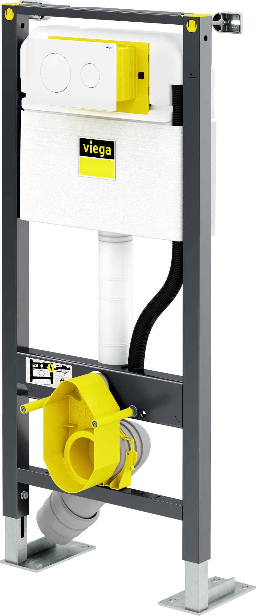 Prevista Dry-Elément WC avec pieds renforcés PE modèle 8525.37 1120 500 - VIEGA - 1017934