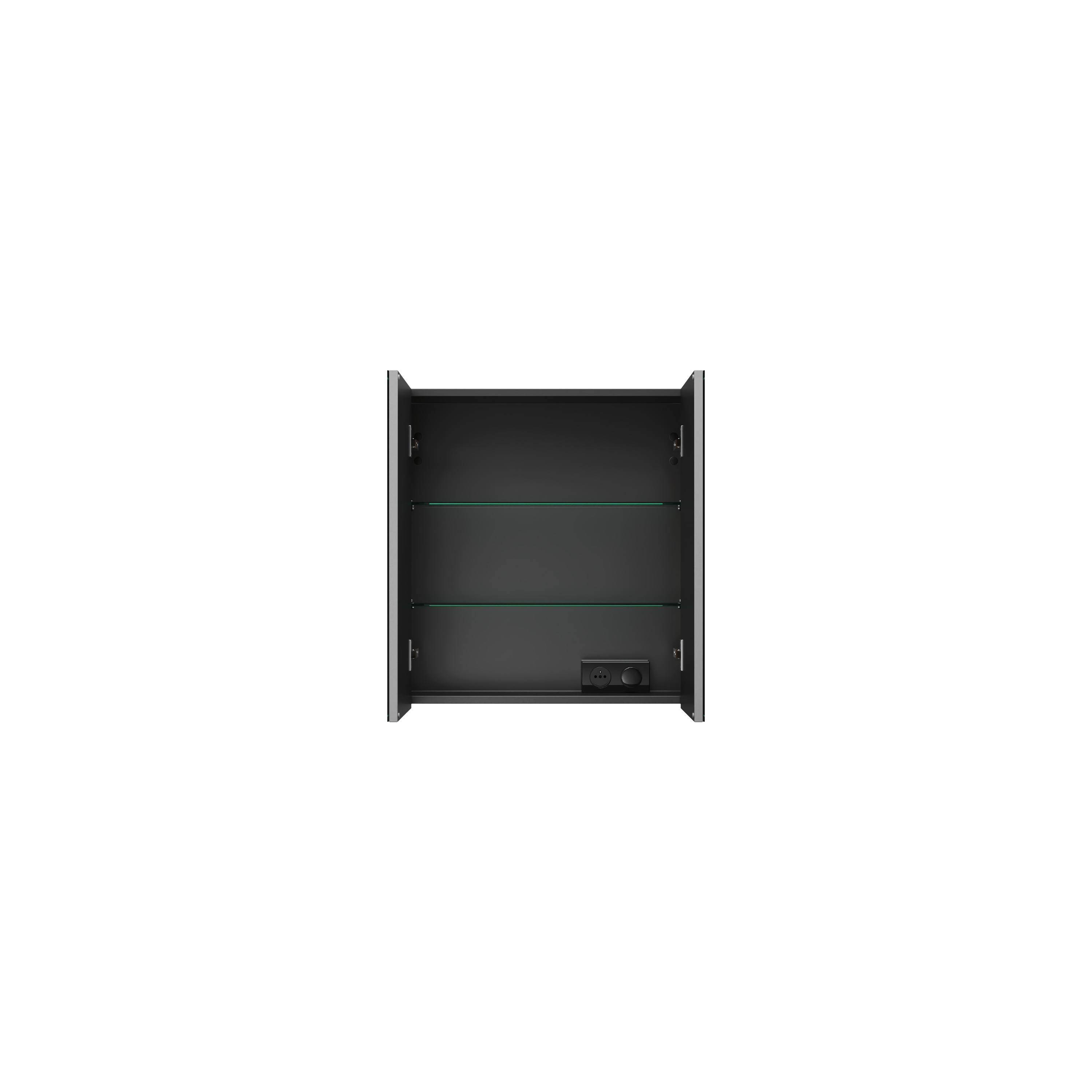 200 armoire DE toilette CHENE DORE l60h64 2 portes DOMAO - 1101579