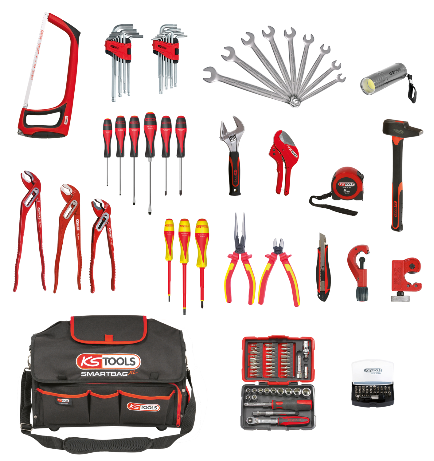 Composition d'outils sanitaire et chauffage en sac smartbag - KS TOOLS - 850.0126