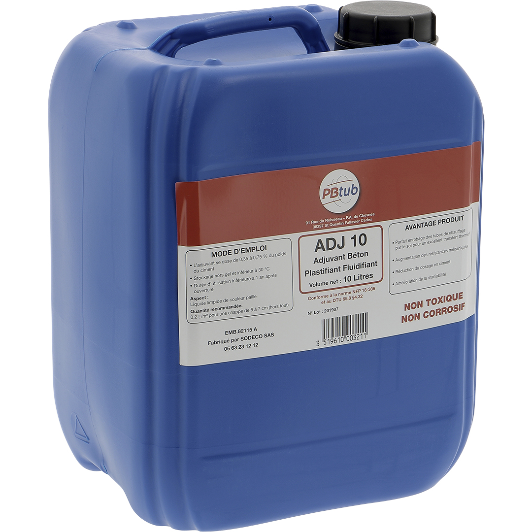 Bidon 10l adjuvant béton plomb - DUANCE - ADJ10