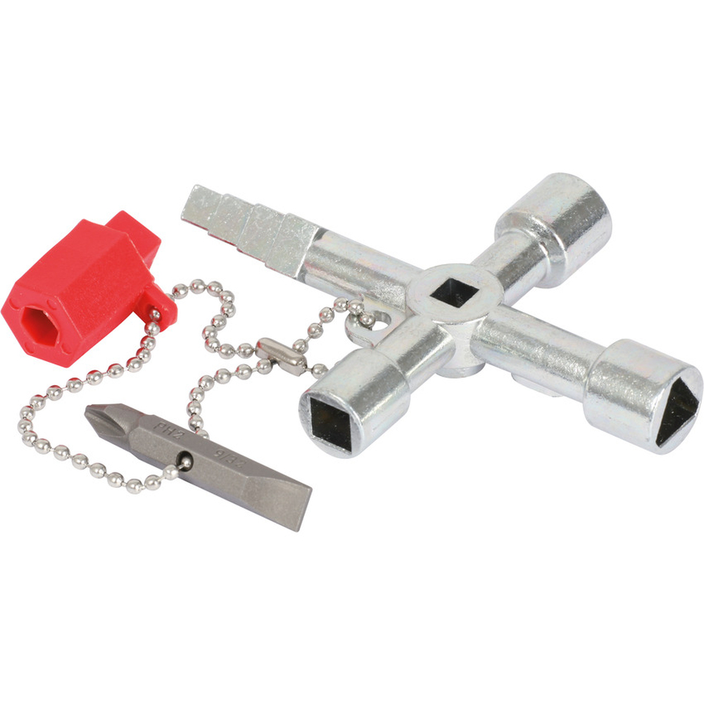 Clé universelle pour armoire éléctrique chaîne courte - KS TOOLS - 130.1020