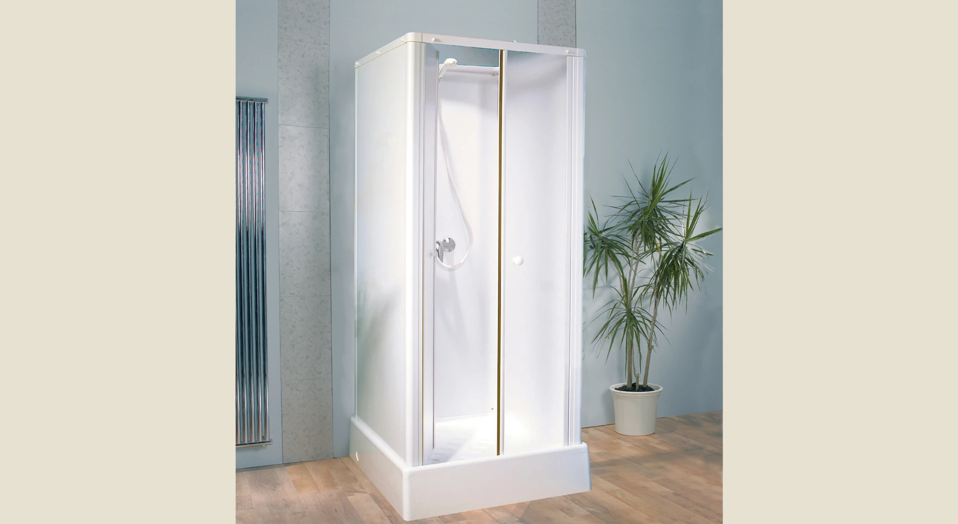 Cabine Delta 80x80, mitigeur mécanique - KINEDO - CA13