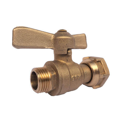 VANNE compteur boisseau spherique AVEC manette papillon 3/4-3/4 - GRK - 195-8GG