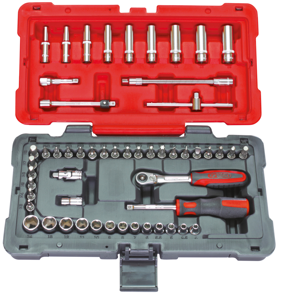 Coffret de douilles et accessoires ULTIMATE 1/4&quot;, 54 pièces