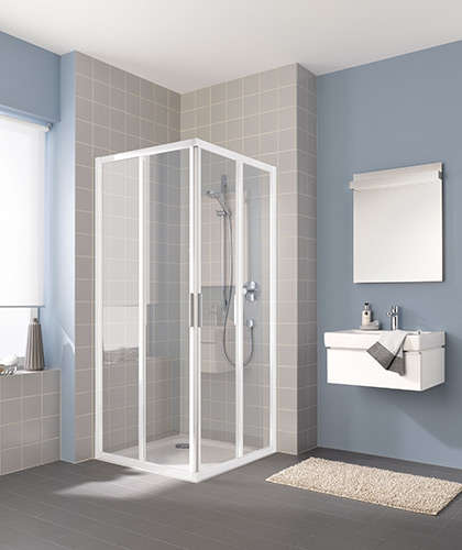 Paroi 1/2 angle coulissante CADA XS CCE2R L100 2M blanc v.clair ROTH - 1403027884